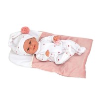 Muñeca Bebé Arias Elegance Babyto Pijama Corazones 33cm